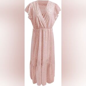 Pink Leopard Print Dress